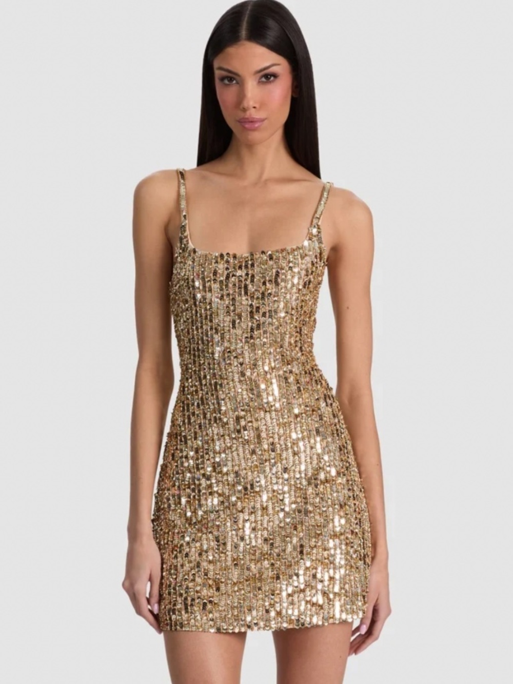 Alice + Olivia NINA EMBELLISHED MINI DRESS New